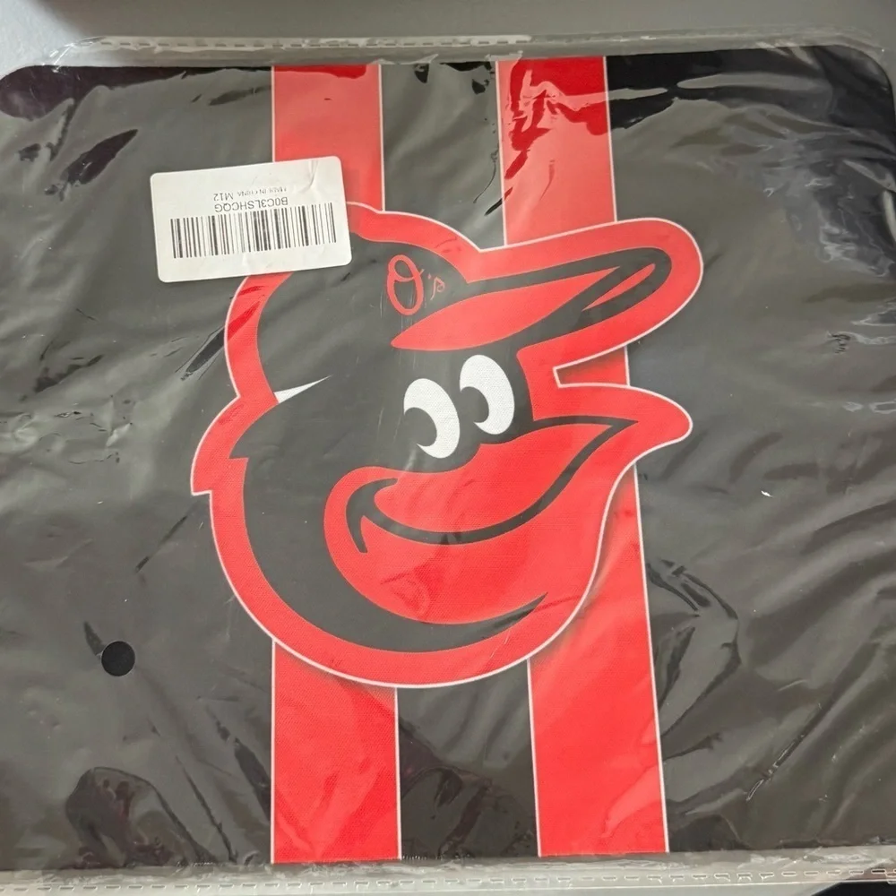 Baltimore Orioles Black and Red Mouse Pad MLB Baseball Electronics. Home Office